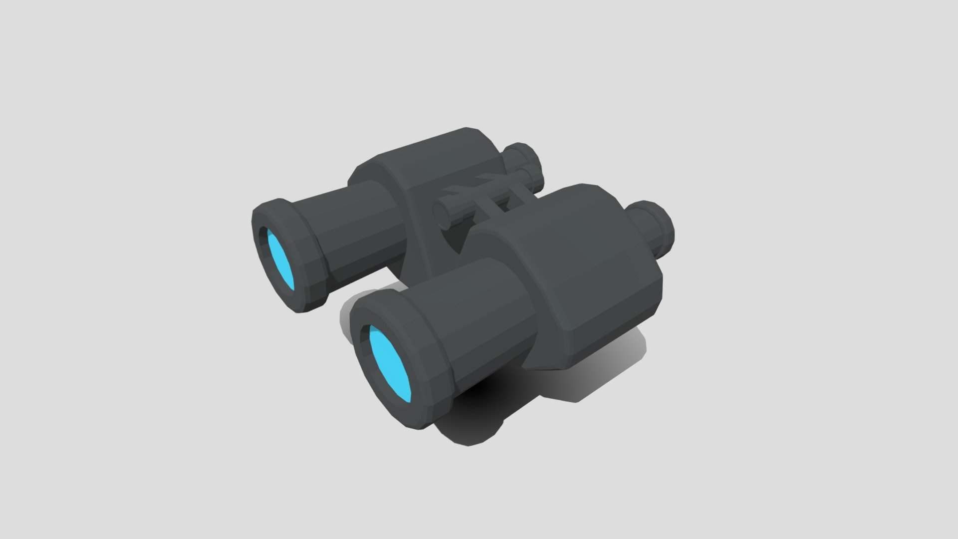 This is a low poly 3D model of bonoculars. The low poly binoculars was modeled and prepared for low-poly style renderings, background, general CG visualization presented as a mesh with quads only.

Verts : 1.266 Faces : 1.216.

The 3D model have simple materials with diffuse colors.

No ring, maps and no UVW mapping is available.

The original file was created in blender. You will receive a 3DS, OBJ, FBX, blend, DAE, Stl, gLTF.

All preview images were rendered with Blender Cycles. Product is ready to render out-of-the-box. Please note that the lights, cameras, and background is only included in the .blend file. The model is clean and alone in the other provided files, centred at origin and has real-world scale 3d model