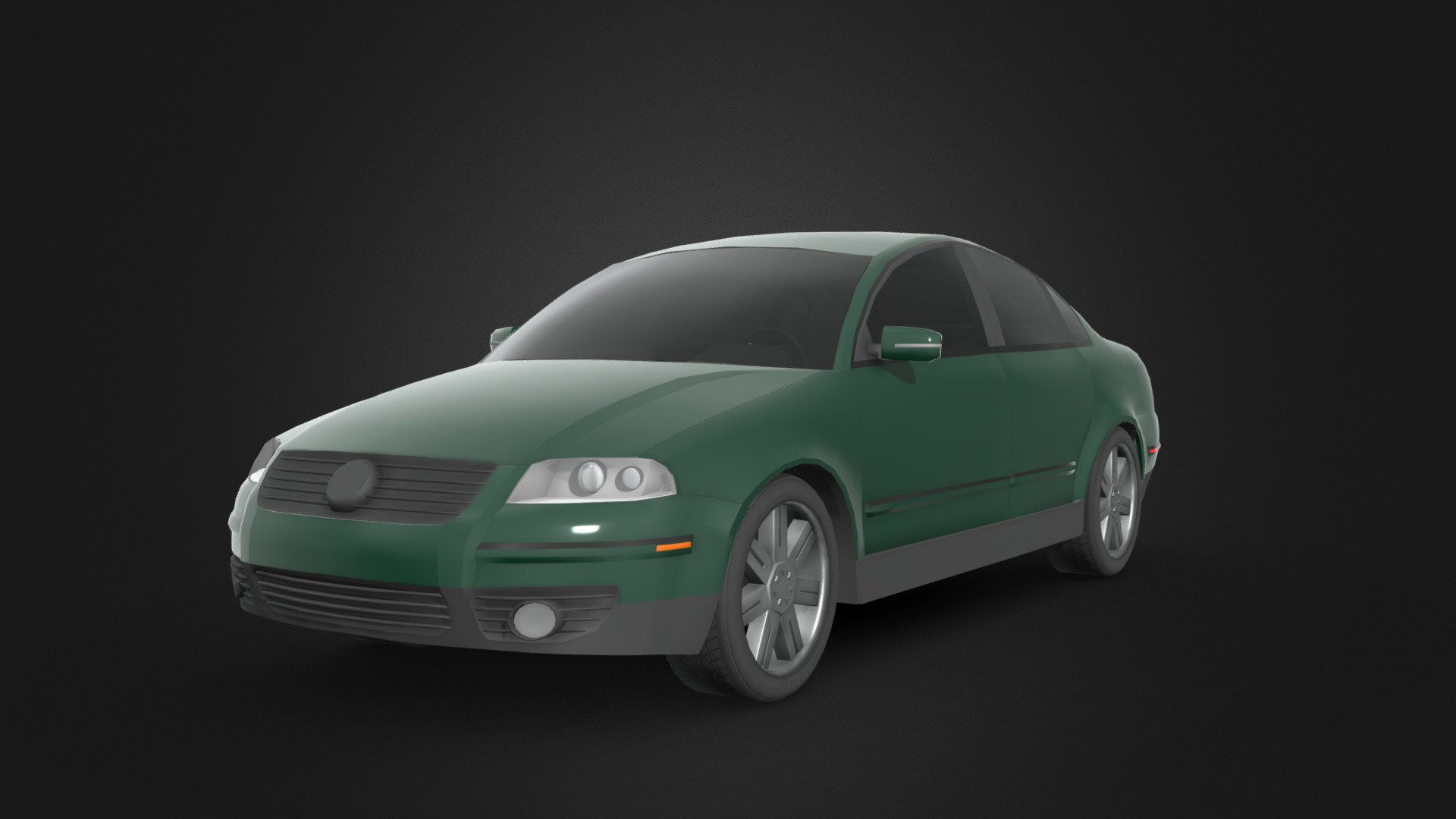 Volkswagen Passat 2004 V6 4Motion with American side markers. One of my first car models - Volkswagen Passat - Download Free 3D model by I3D (@I3D99) 3d model