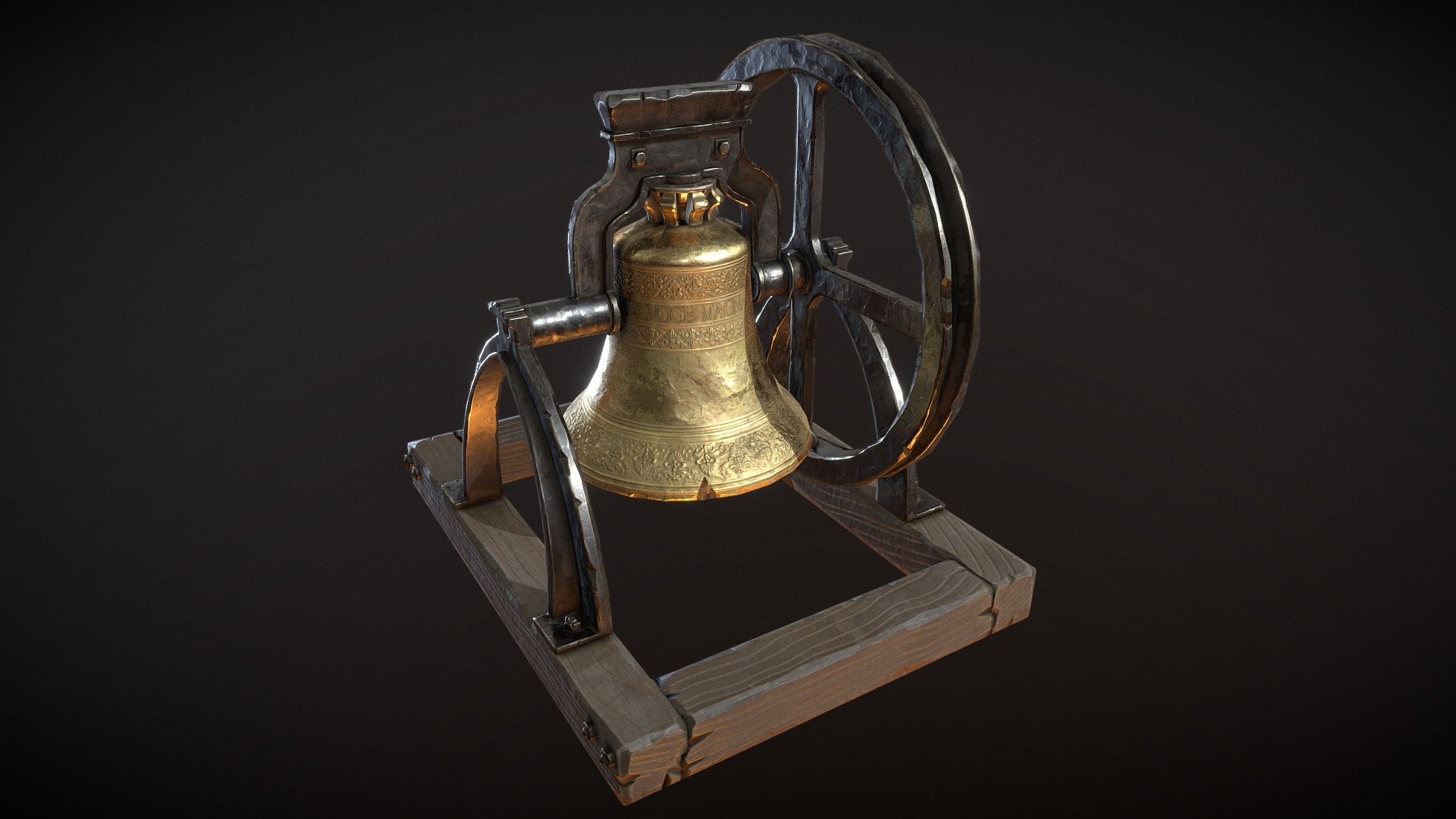 https://vrwalkingdead.com/ - Church Bell - 3D model by N8 (@nathanmlange) 3d model