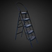 Metal Ladder ladder, tools, iron, 3dsmax, 3dsmaxpublisher