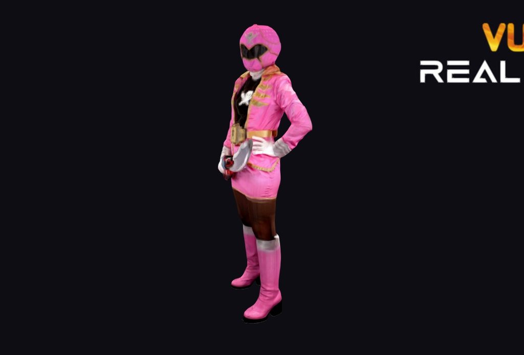 sentai character - gokai pink - 3D model by RealD 3d model