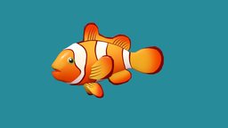 Clownfish fish, fishing, underwater, animals, ocean, aquatic, nature, seafood, clownfish, fishclown, animal, sea