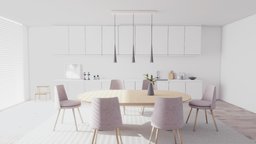 Dining room | Kichen baked room, ikea, seat, painting, window, furniture, table, family, living, carpet, kichen, dining-room, chair, house, home, wood, light