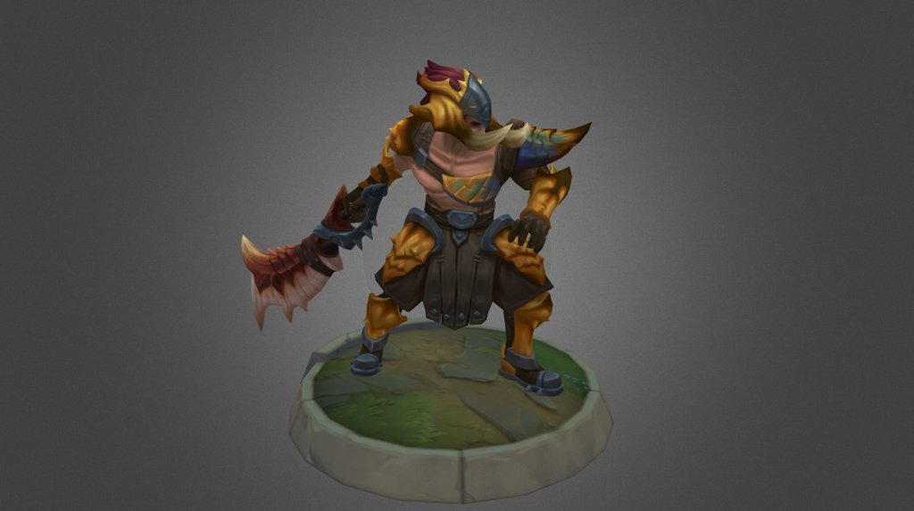 My first skin for League of Legends, Beast Hunter Tryndamere. Thanks Duy for awesome pedestal.
Concept by Jonathan Lee 3d model