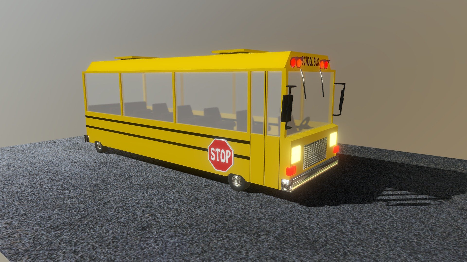 3d model,maded in Blender 2.8 - Bus - Buy Royalty Free 3D model by pinotoon 3d model