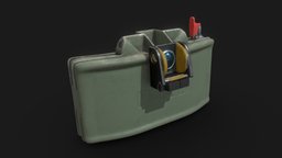 Claymore Mine mine, prop, bomb, claymore, millitary, c4, assest, freemodel, gameassest, substancepainter, weapon, modeling, 3d, blender, lowpoly, free, war, gameready, tomclancyrainbow6seige, pupg