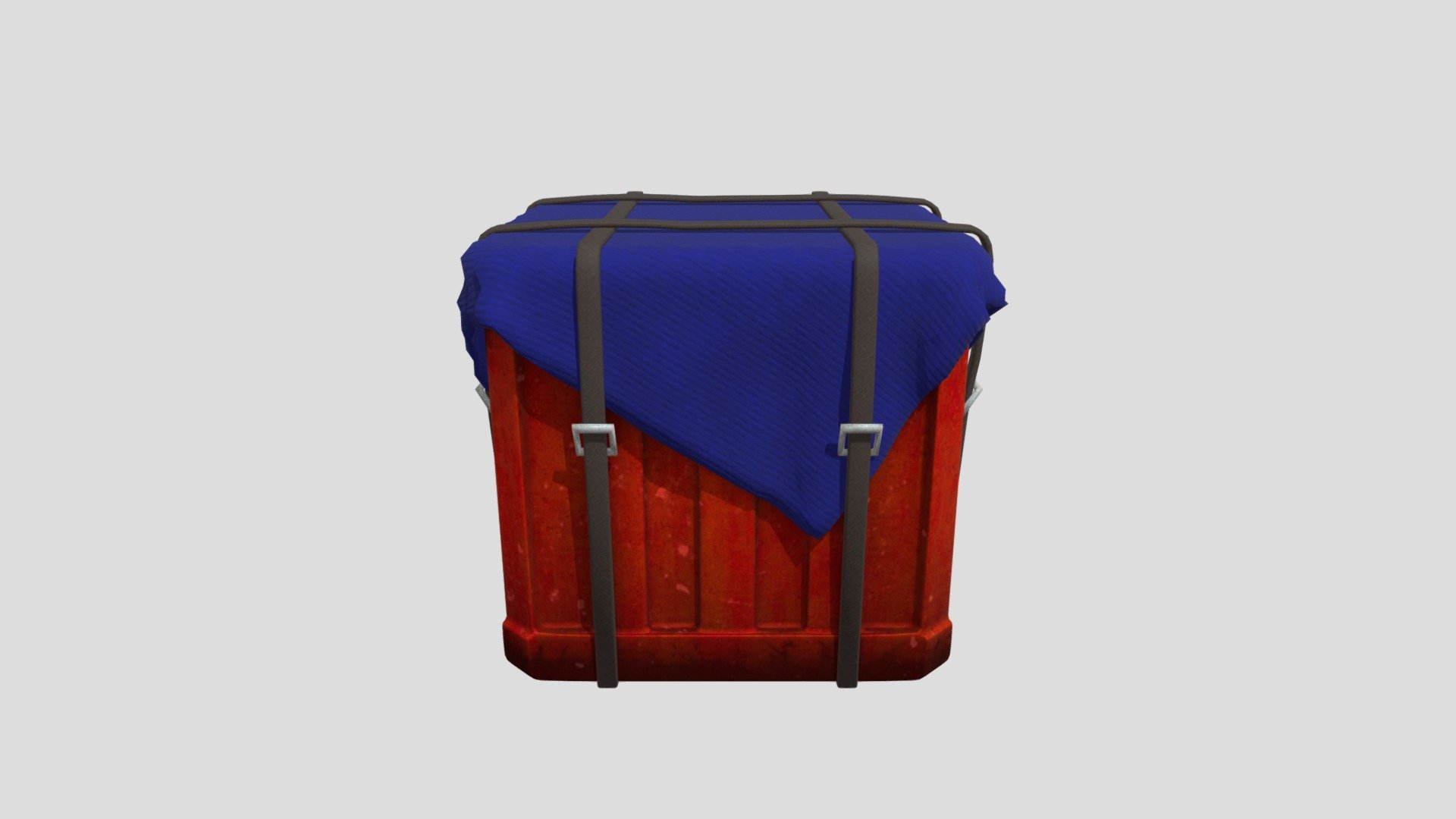 This is a 3d Object of an air drop which was used in the pubg game 3d model