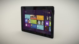 Asus VivoTab RT TF600T tablet computer, device, multimedia, tablet, portable, pad, entertainment, touchscreen, phablet, low-poly, 3d, low, poly, model, mobile, digital