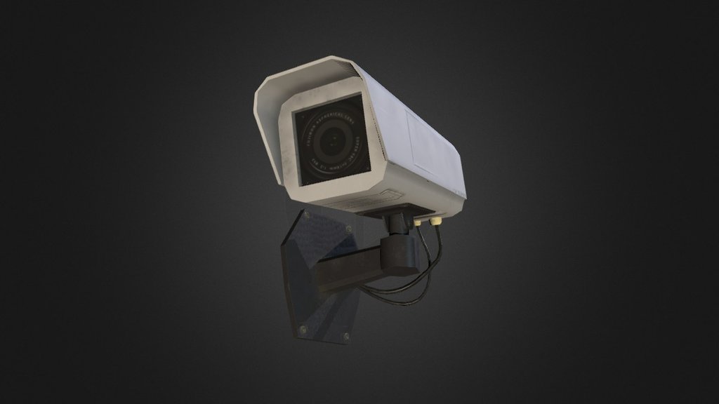 Security camera game asset, 4k textures for rendering. Normal map created in ndo2 and textures done in Substance Painter 3d model