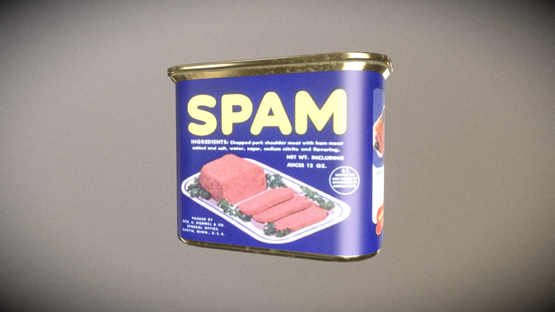 A little treat for the Holidays! - 1950's Spam - Download Free 3D model by bennyrizzo 3d model
