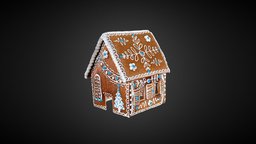 Gingerbread House 2 gingerbread, photogrammetry, blender, house, polycam