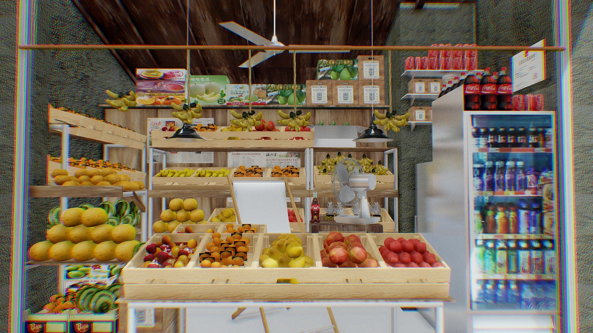 They were having lunch with the fruit store and the shop when I passed the vegetable store this noon 3d model