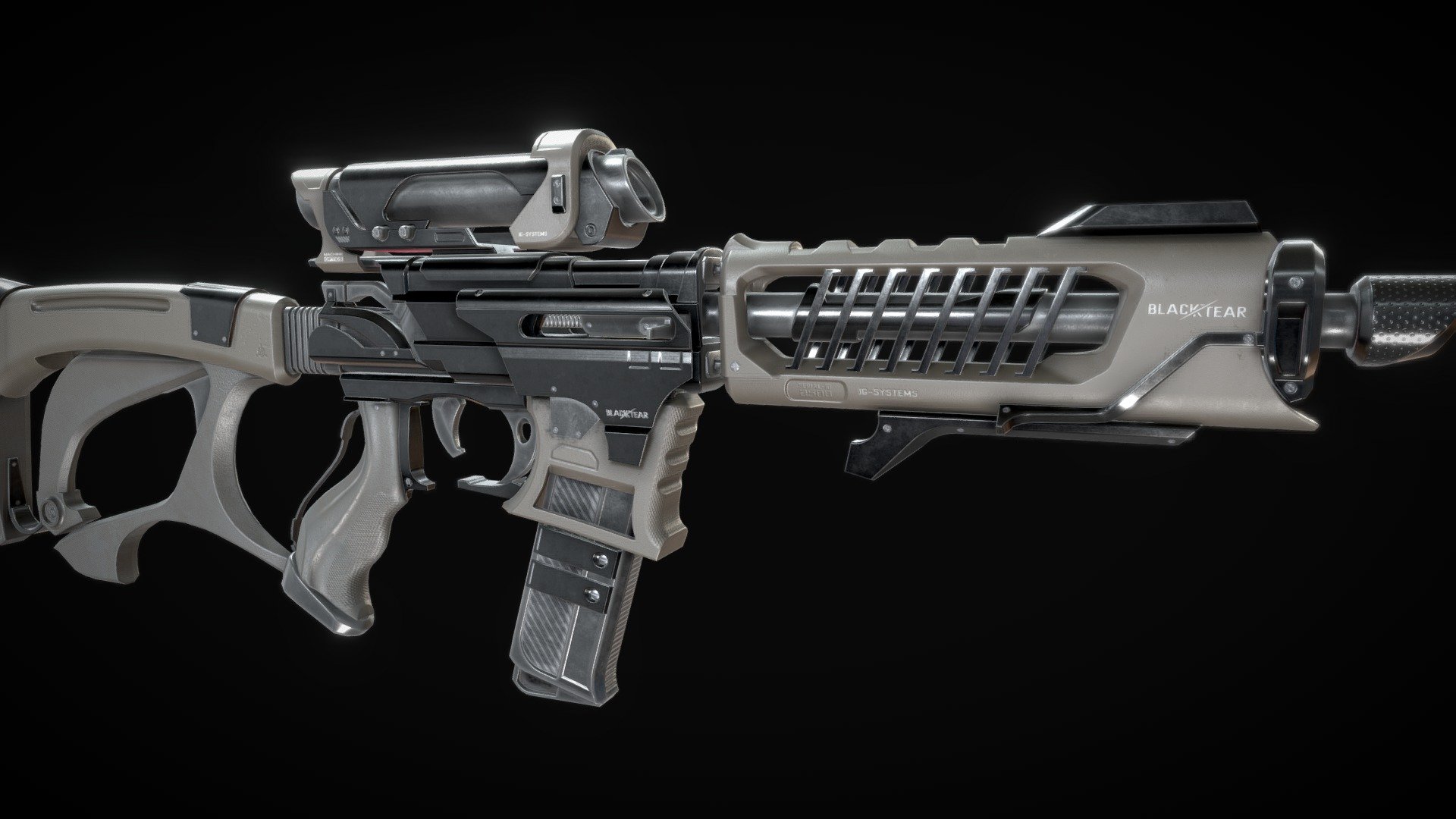 Game ready model with 4K and 2K textures, low vertex count, rig and basic animations.

Blend file included

Detailed low-poly model of an Assault Rifle, perfect for use in medium-distance rendering and video games.
Includes separated animations for shooting and reloading.

If you require different resolutions or texture presets, please send me an email, and I'll be happy to assist you for free 3d model