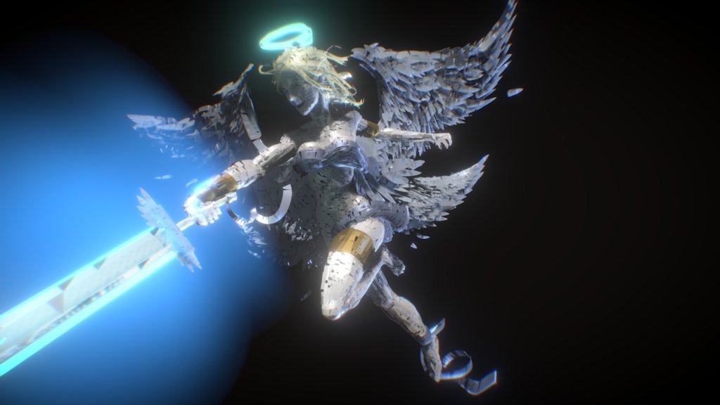 This is a small piece of the big scene i did here
https://www.youtube.com/watch?v=rPrq_e-DpMI

I hope you guys like it! - Angel - Tilt Brush - Download Free 3D model by 3Donimus 3d model