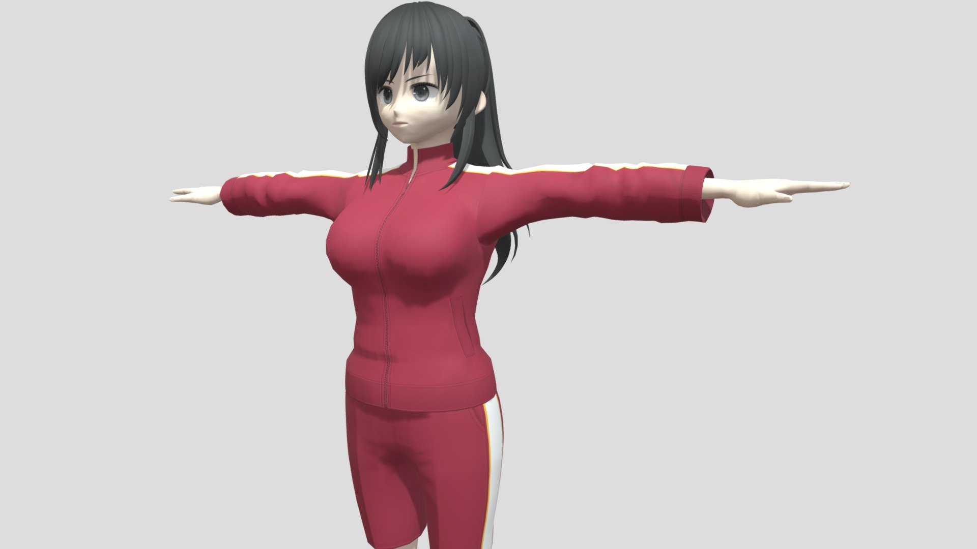 Model preview



This character model belongs to Japanese anime style, all models has been converted into fbx file using blender, users can add their favorite animations on mixamo website, then apply to unity versions above 2019



Character : Sports Female

Verts:20535

Tris:30911

Fourteen textures for the character



This package contains VRM files, which can make the character module more refined, please refer to the manual for details



▶Commercial use allowed

▶Forbid secondary sales



Welcome add my website to credit :

Sketchfab

Pixiv

VRoidHub
 - 【Anime Character】Sports Female (V1/Unity 3D) - Buy Royalty Free 3D model by 3D動漫風角色屋 / 3D Anime Character Store (@alex94i60) 3d model