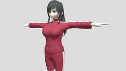 【Anime Character】Sports Female (V1/Unity 3D)