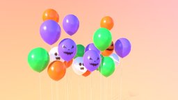 Decorative Halloween Balloons balloon, decorative, balloons, decoration, halloween, spooky