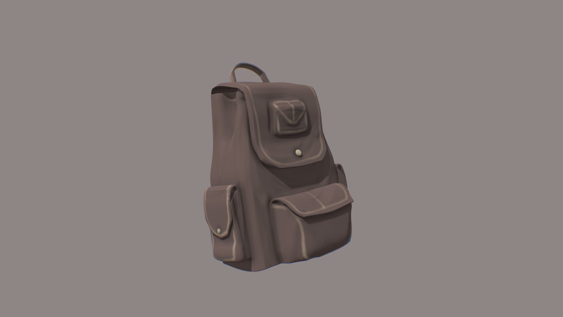 An asset for the adventurer's camp - Adventurer's Camp Asset Backpack - Download Free 3D model by FreijaDeGraeve 3d model