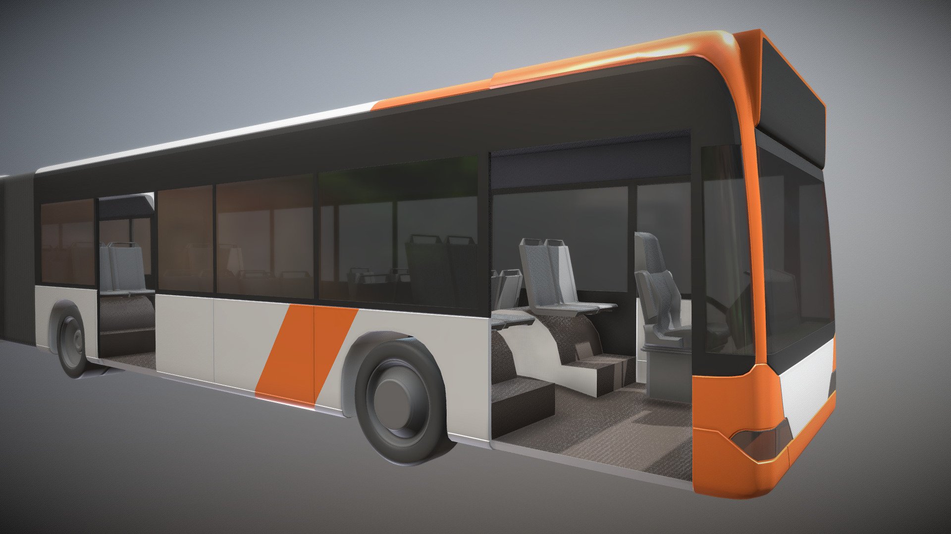 Long RNV City Bus (WIP-5) - Long RNV City Bus (WIP-5) - 3D model by VIS-All-3D (@VIS-All) 3d model
