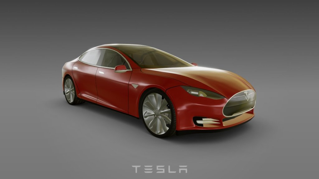 Tesla Model S - Buy Royalty Free 3D model by Virtual Studio (@virtualstudio) 3d model