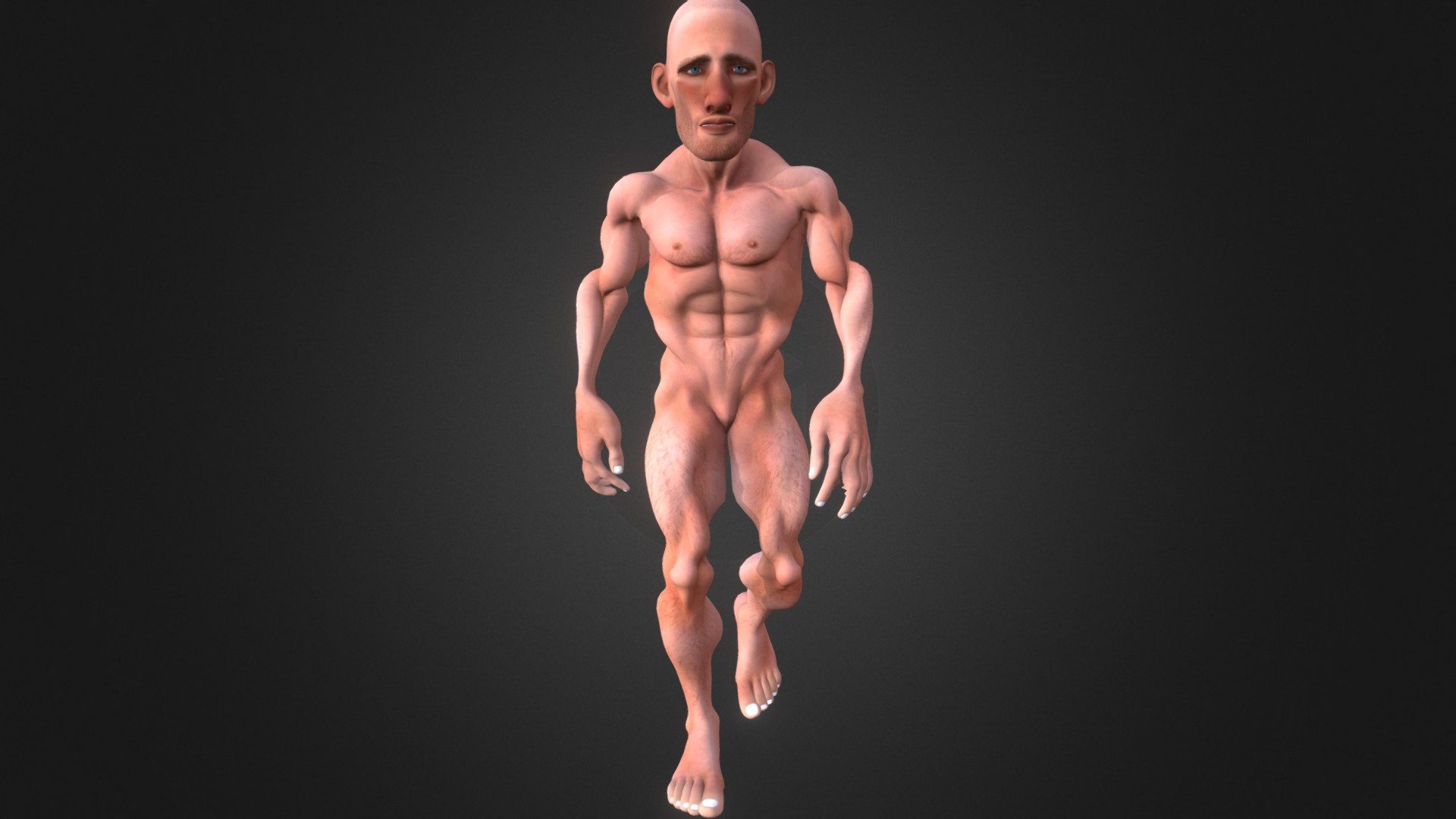model man cartoon fitness - Man Cartoon Fitness - Download Free 3D model by mortaleiros 3d model
