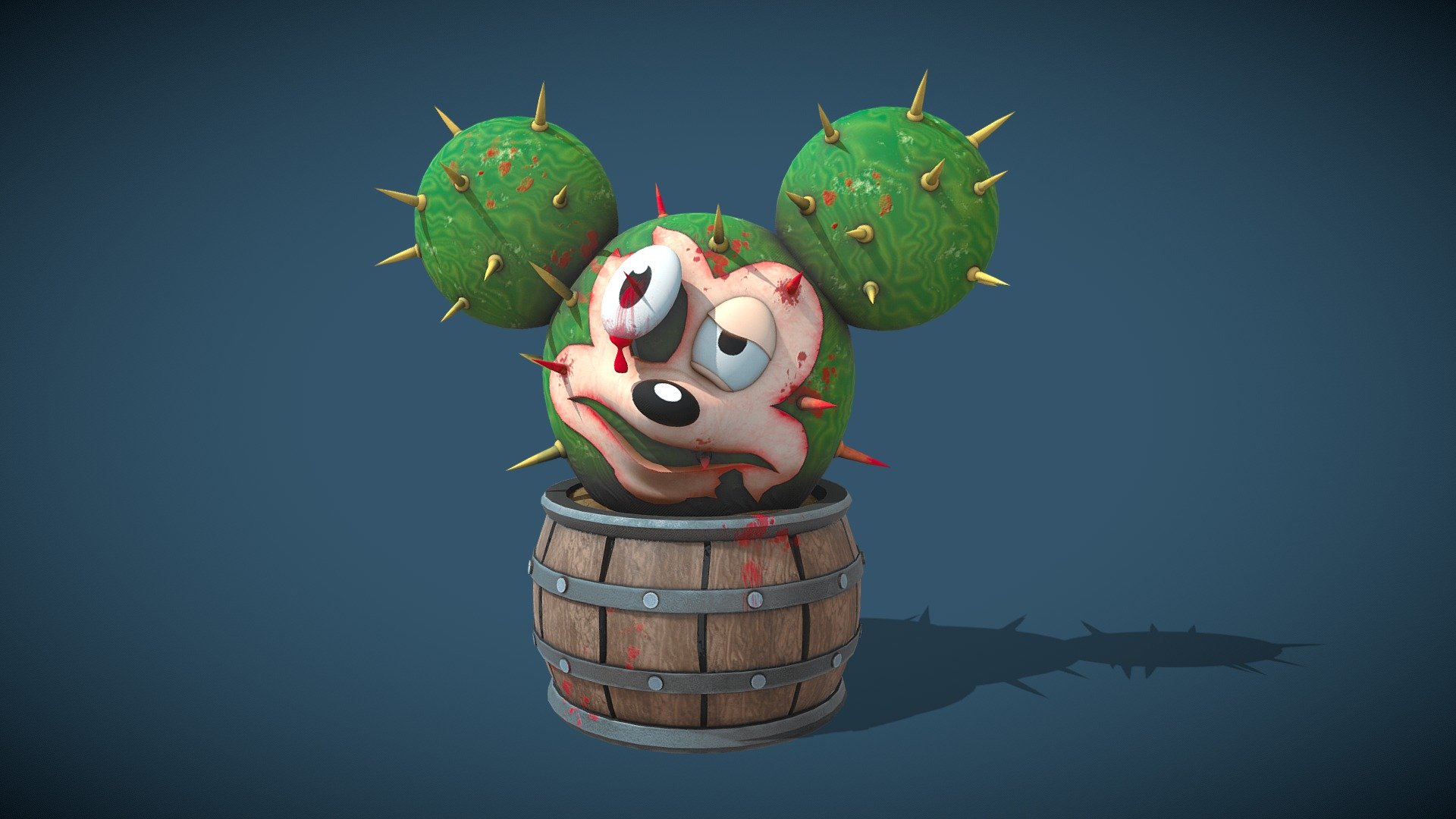 This is a 3D model of an old illustration i did. Found a little bit of time to make it and hope you like it :D - Death of the Family Mickey Mouse - 3D model by Ivor Pajković (@Weirdrabbit) 3d model