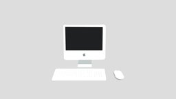 iMac G5 20 inch 3D Model imac, computers, apple