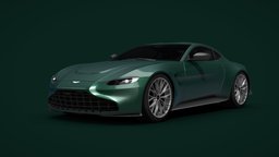 Aston_Martin_Vantage_V8 green, drive, aston, martin, v8, english, infinite, astonmartin, vantage, jamesbond, nft, vehicle, mobile, car