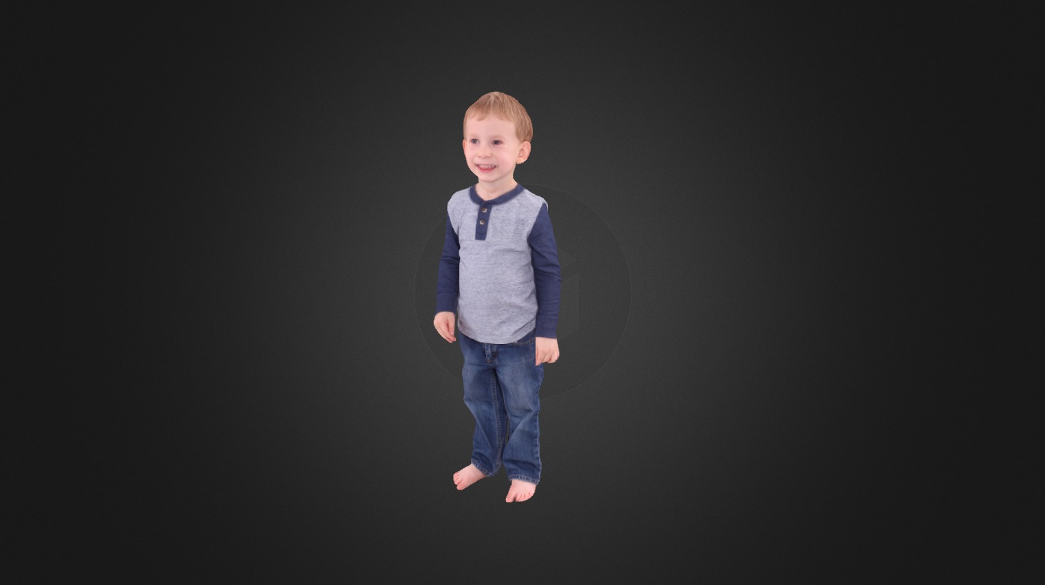 Photogrammetry of Little Boy - Boy - 3D model by G MEDIA (@GMEDIA3D) 3d model