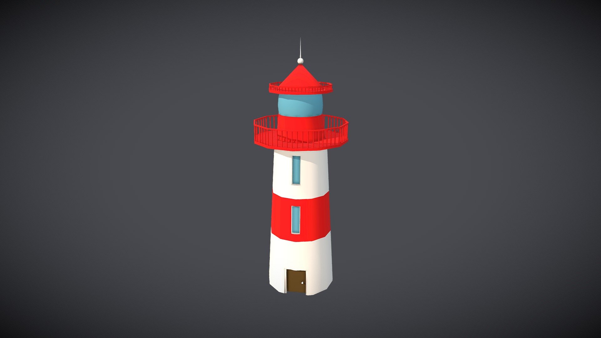 Low-Poly Lighthouse - Buy Royalty Free 3D model by Incod ART 3D (@incodart) 3d model