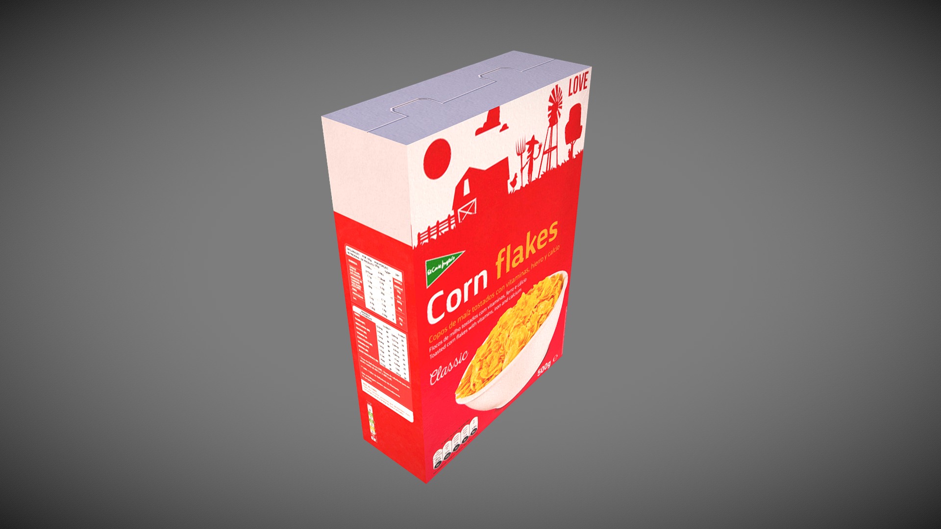 Cereales Cornflakes - Buy Royalty Free 3D model by XperienciaVirtual 3d model