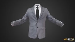 Gray Suit suit, textile, work, fashion, jacket, clothes, classic, business, ar, gray, tie, 3dscanning, fabric, outfit, formal, shirts, photogrammetry, 3dscan, male-fashion, noai, fashion-scan, formal-fashion, gray-suit