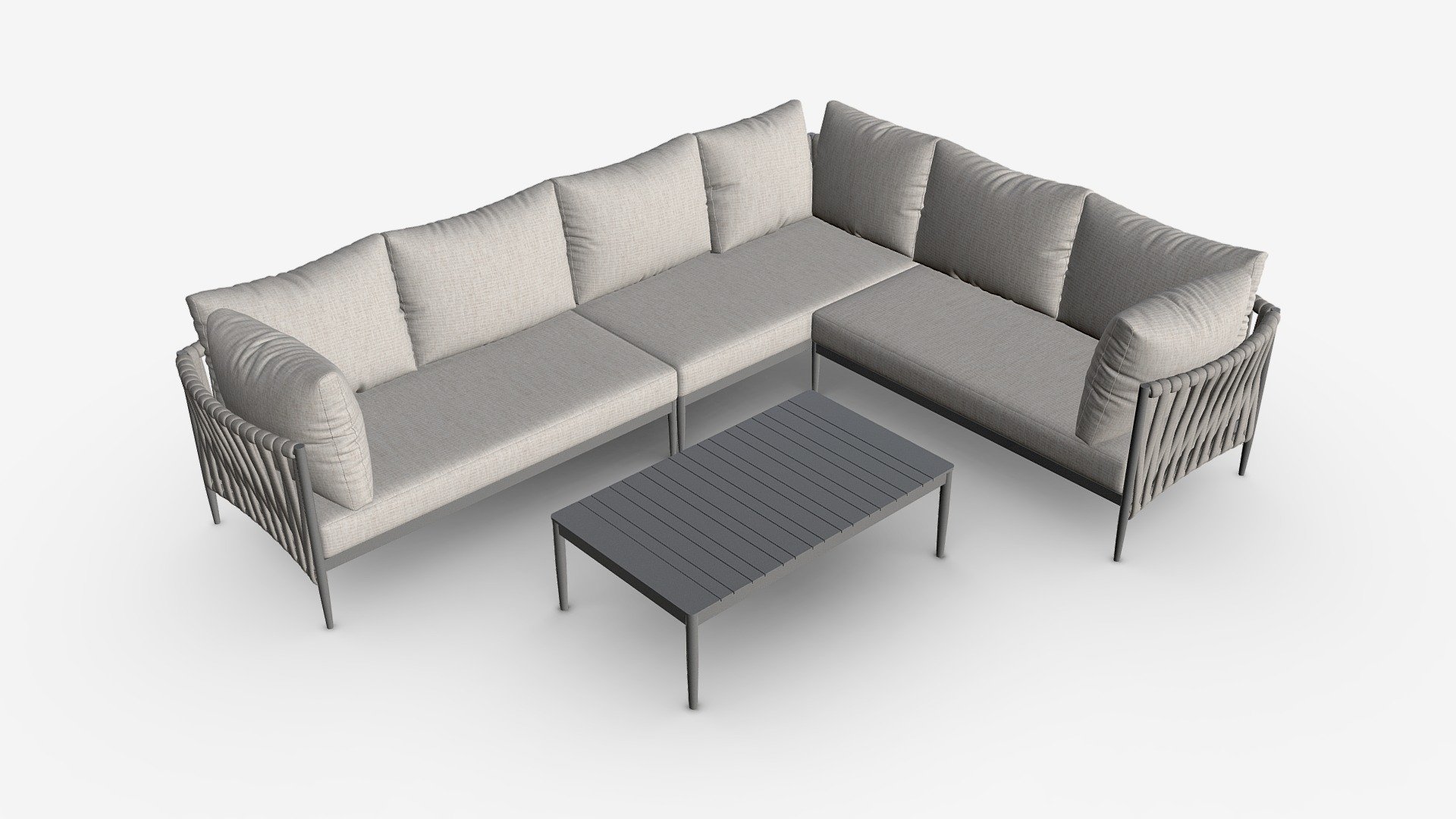 Garden Furniture Set Bremen - Buy Royalty Free 3D model by HQ3DMOD (@AivisAstics) 3d model