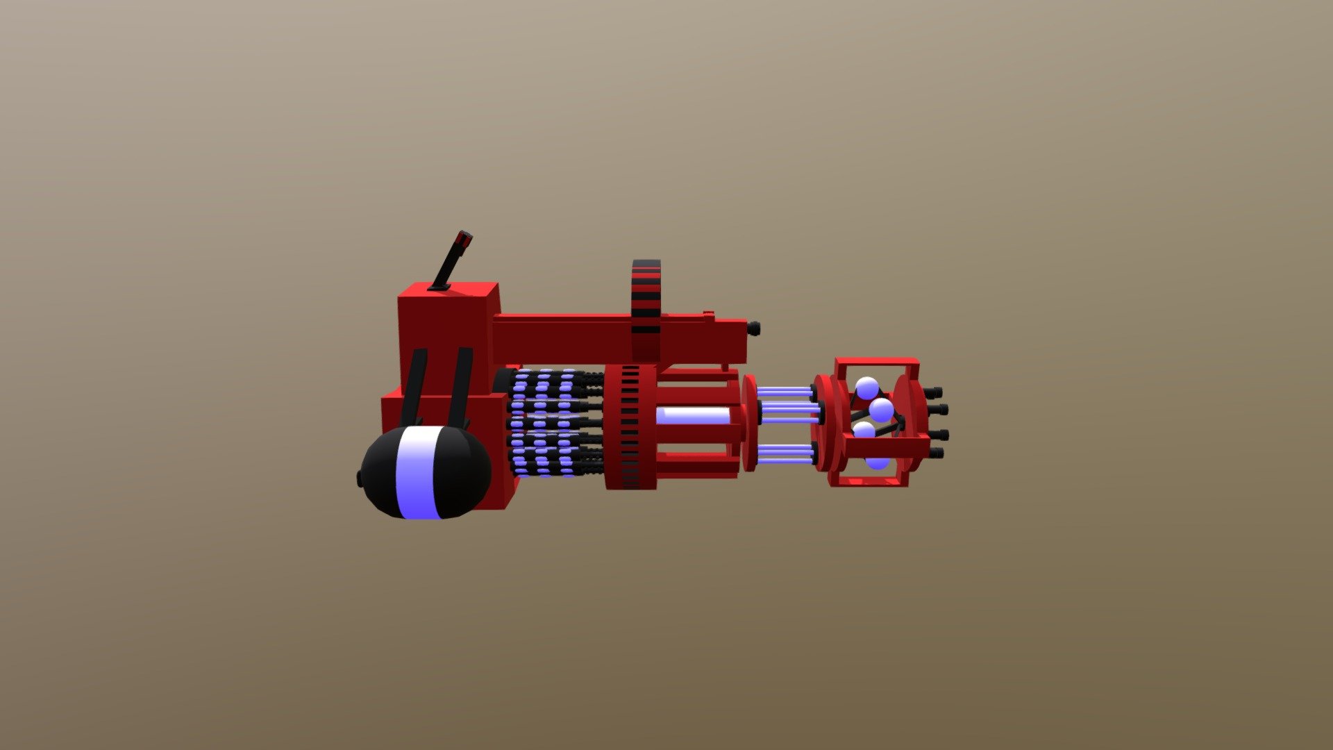 mini gun V2.c4d - mini gun - 3D model by wobbel 3d model