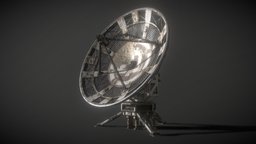 Sci-Fi Satellite Dish fiction, future, communication, receiver, sf, worn, telescope, used, dish, satellite, dirty, damaged, realistic, science, alien, transmission, highresolution, transmitter, highres, dystopian, highquality, retrofuturism, setdressing, radiotelescope, set-design, scifi, futuristic, radio, highpoly, space