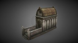 Сrypt №1 tombstone, cemetery, gravestone, coffin, crypt