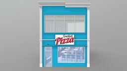 1 restaurant, store, pizza, interior-design, sketchup