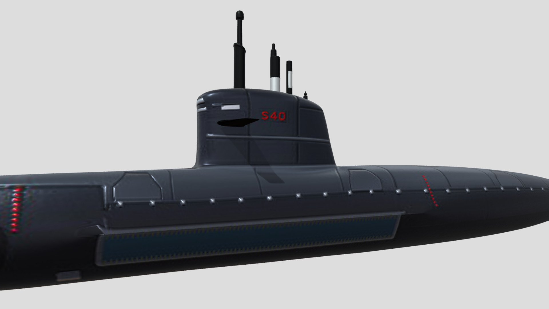 #1709 - submarino Humaita - 3D model by Tom3d (@tomfreitas) 3d model