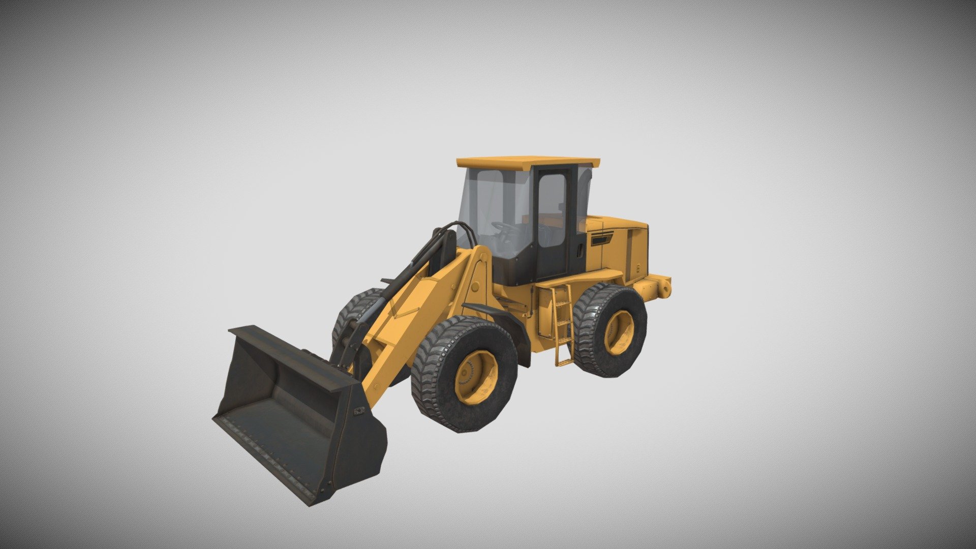 This is low poly heavy equipment as a Game Asset or other projects - Loader - Buy Royalty Free 3D model by Sula 3d model