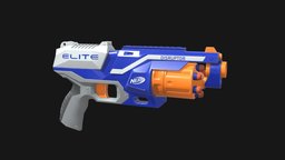 Nerf Elite Disruptor toy, shooter, nerf, target, pistol, disruptor, substancepainter, substance, gun