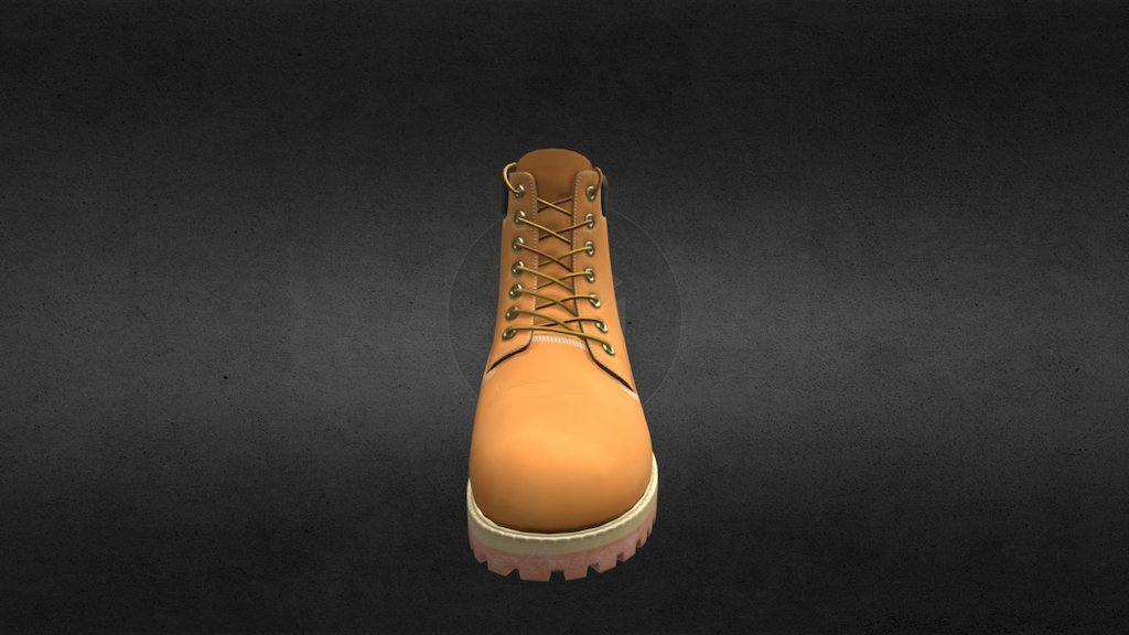 Модель ботинка похожего на Timberland, любое сходство случайно;) - Shoe - 3D model by kornblume 3d model