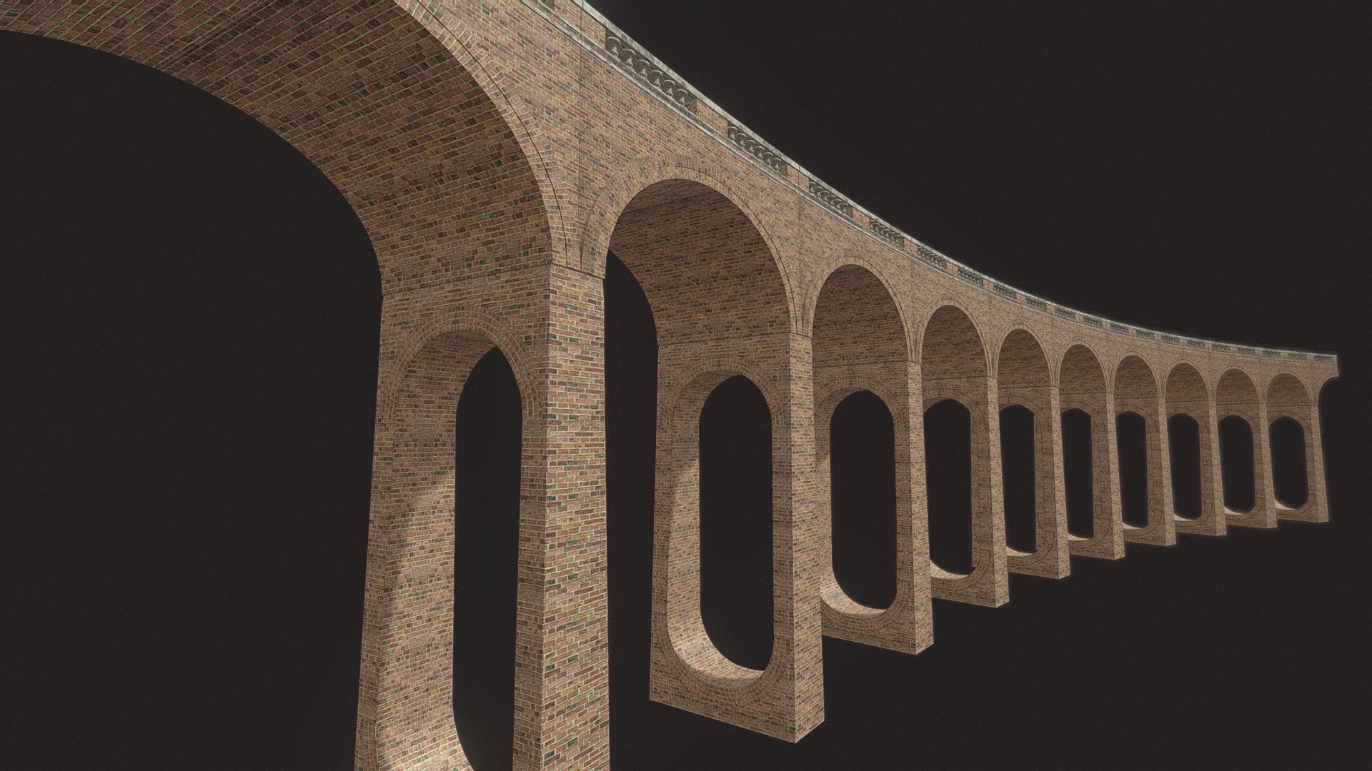 Victorian railway viaduct - Victorian Viaduct - Buy Royalty Free 3D model by fieldworks 3d model