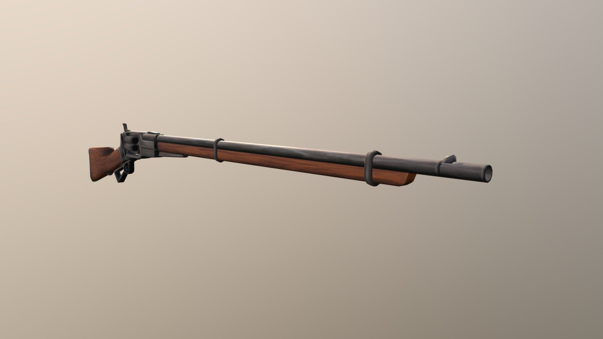 Based off the Colt 1855 revolving rifle 3d model