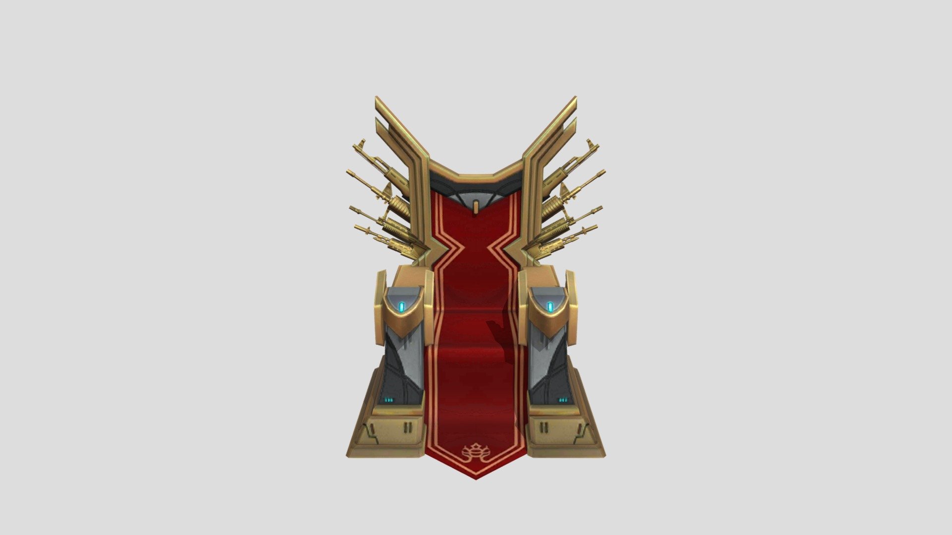 Thanks for visit my model - Free fire King throne chair 3d model - Download Free 3D model by panditharshit112 3d model