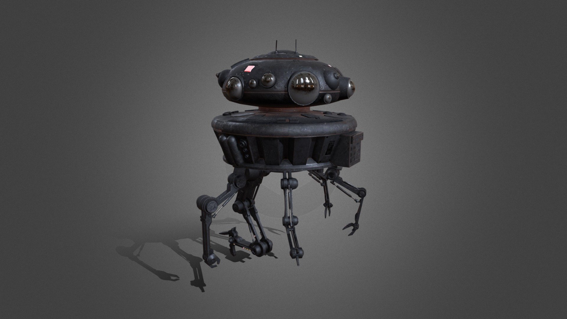 A fan art of a Viper probe droid from Star Wars: The Empire Strikes back. A model with some changes and modifications 3d model