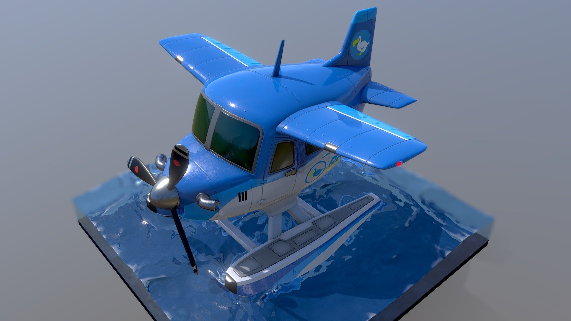 A fanart,Modeling in blender,texture in substance.
I love this sooo cute plane :0 - Animal Crossing Seaplane - 3D model by winotmk 3d model
