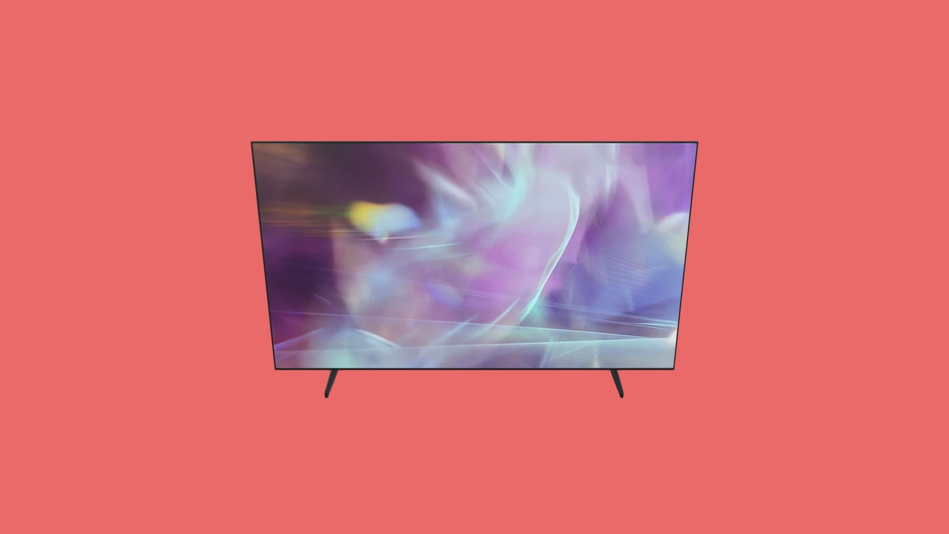 A low to mid poly, high detailed model of a Smart Flat TV screen created for easy use in your project. 

The model is based on Samsung Q60A 75
