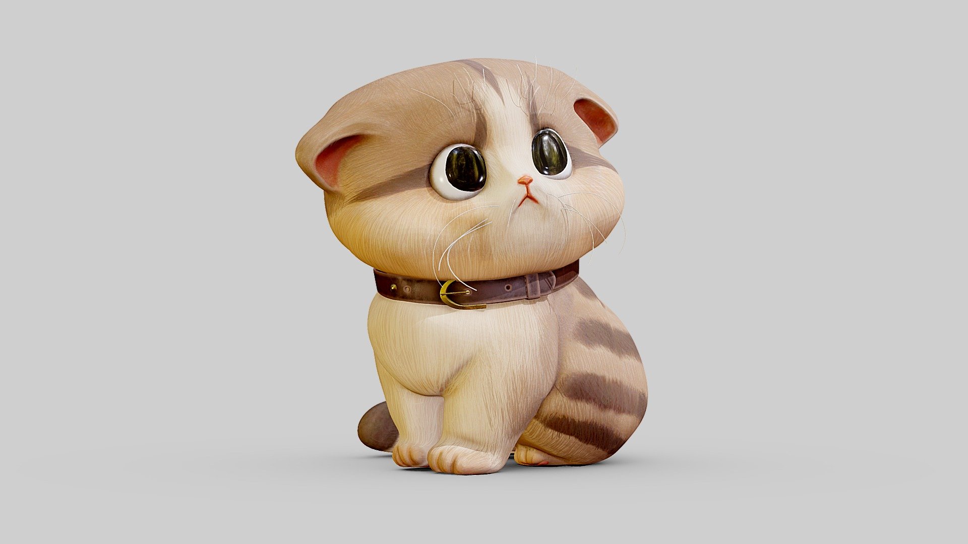 Concept art created by Mid Journey AI - a Persian cat - Buy Royalty Free 3D model by shah_max 3d model