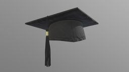 Graduation cap hat, school, cap, college, love, graduation, forming, educate, substancepainter, substance, classof2022