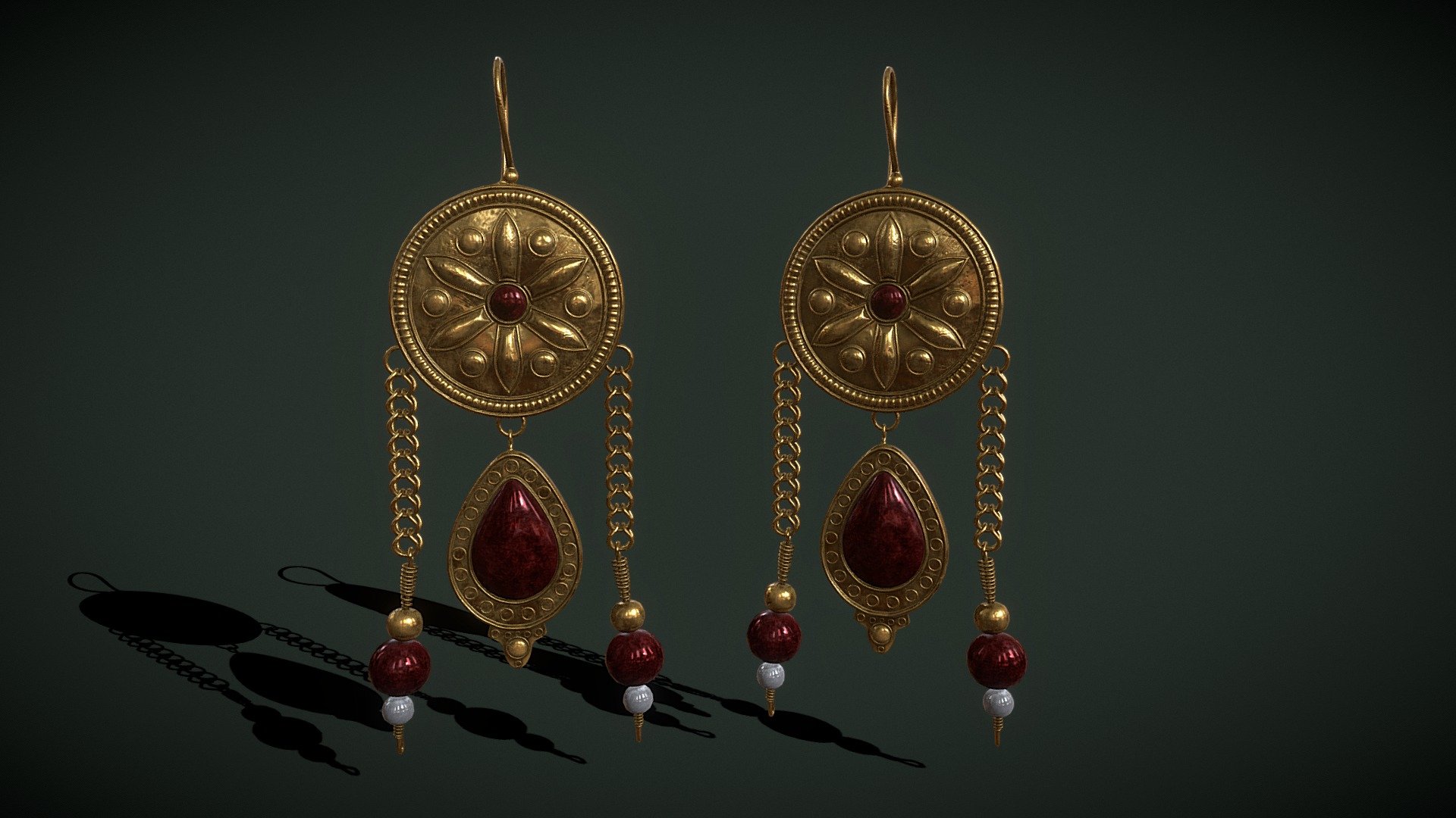 Ornate Gold Ruby Chandelier Earring 
VR / AR / Low-poly
PBR approved
Geometry Polygon mesh
Polygons 15,313
Vertices 15,582
Textures 4K - Ornate Gold Ruby Chandelier Earring - Buy Royalty Free 3D model by GetDeadEntertainment 3d model